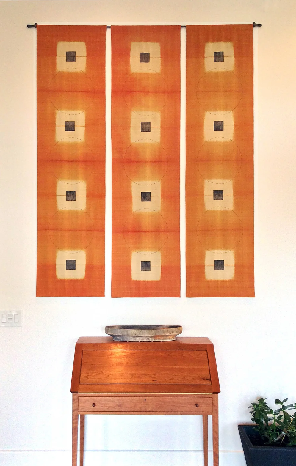 Three panels, Burns residence, 2015. Photo by Barbara Evans