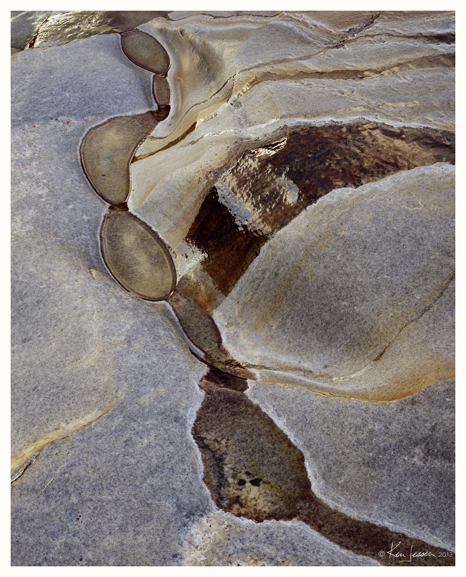 String of Pools on Granite