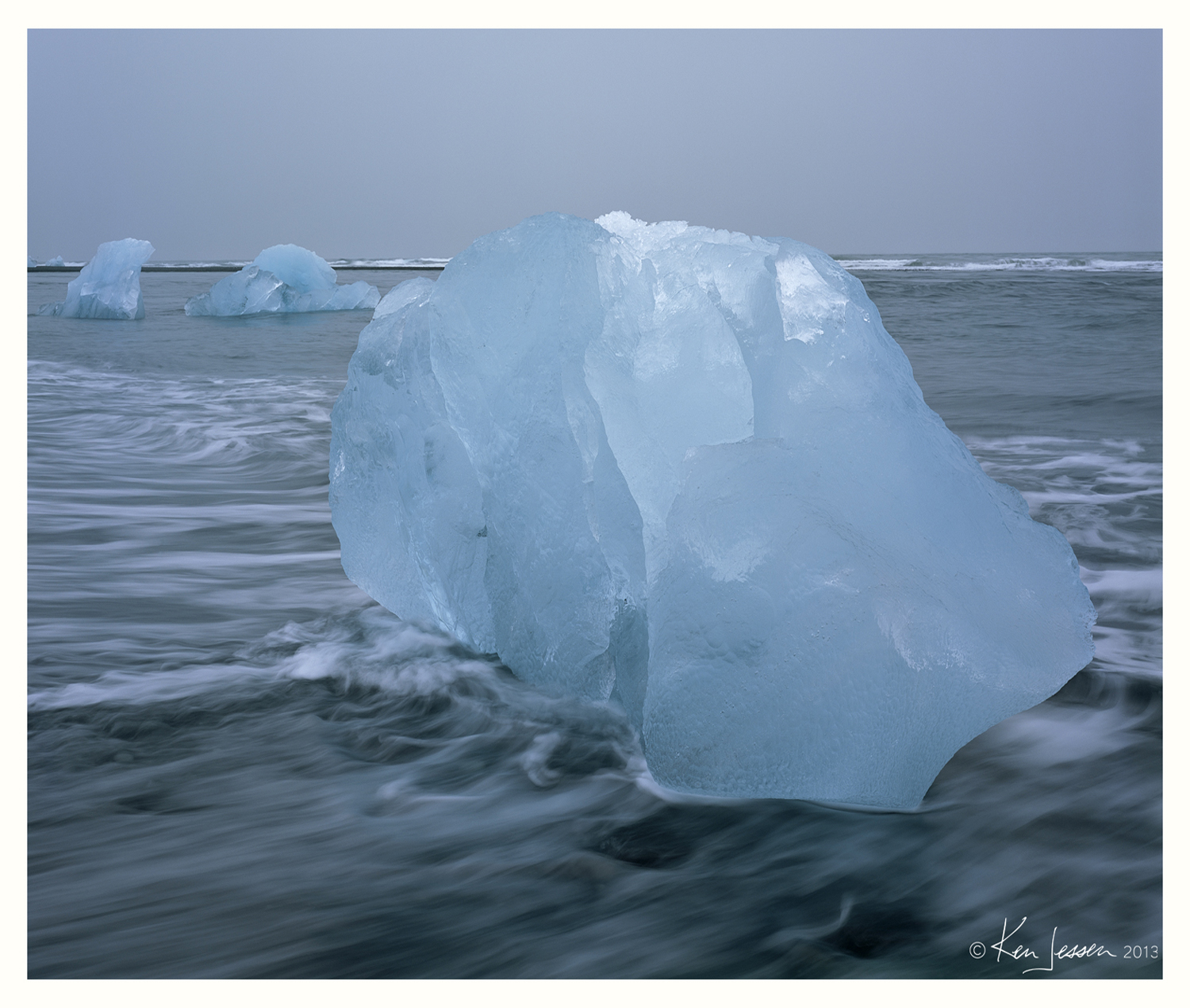 Icebergs on Beach