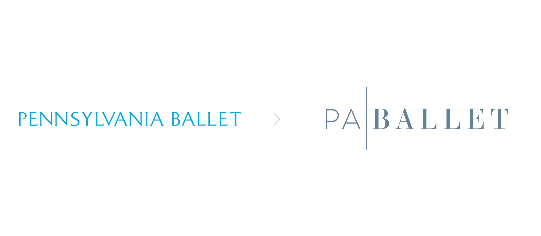 Pennsylvania Ballet logo rebrand graphic