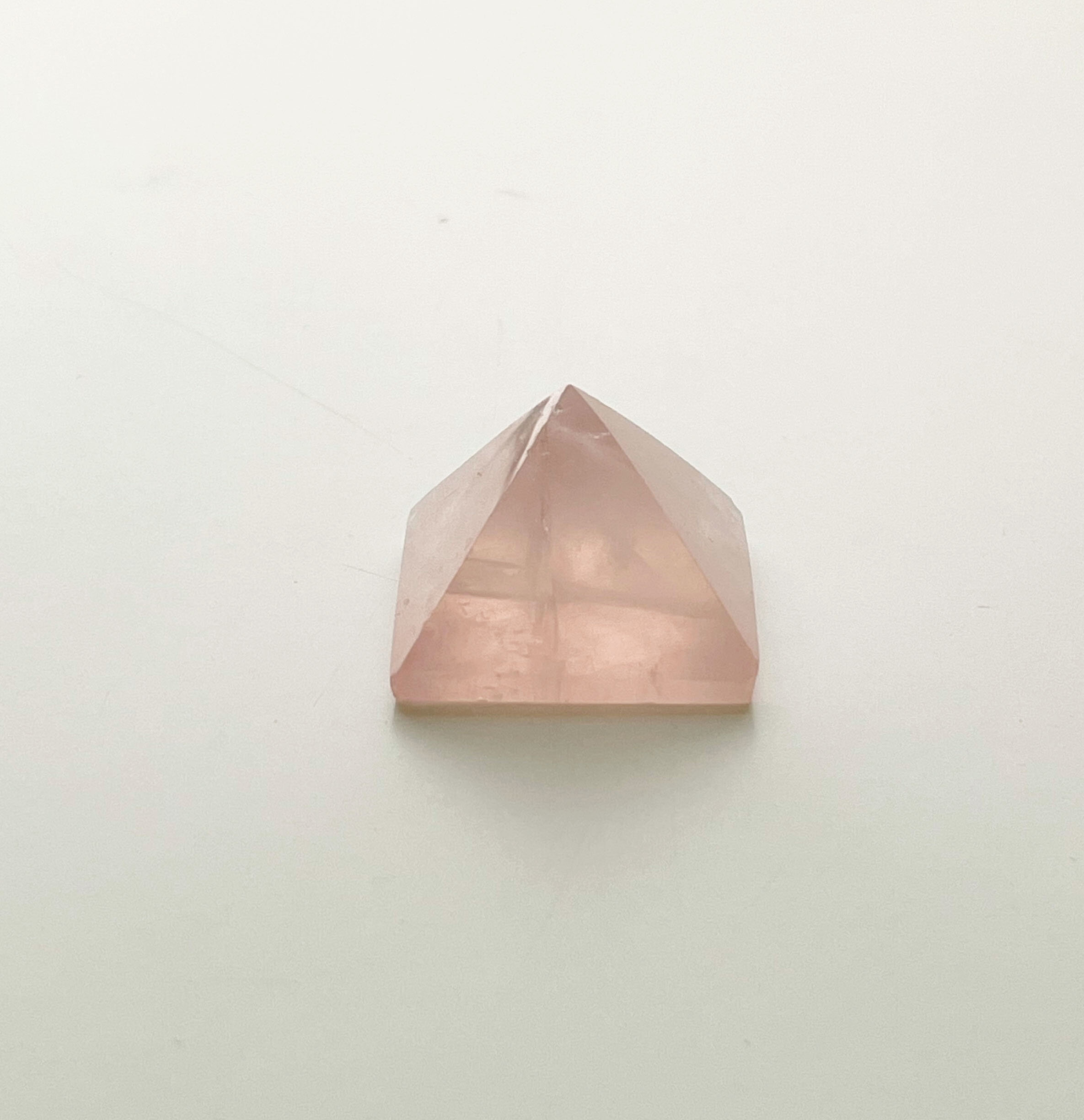 rose quartz square pyramid