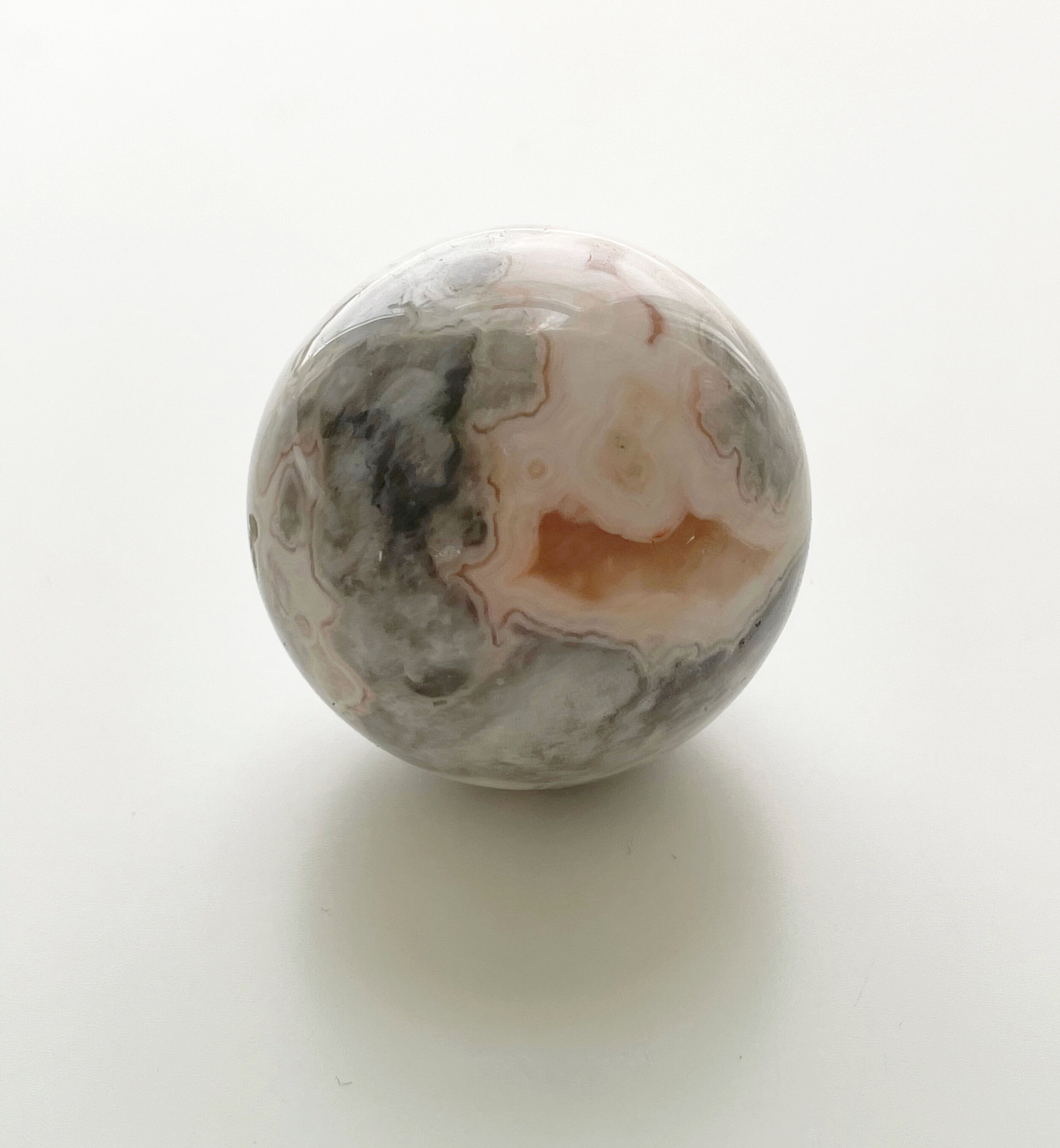 lace agate sphere