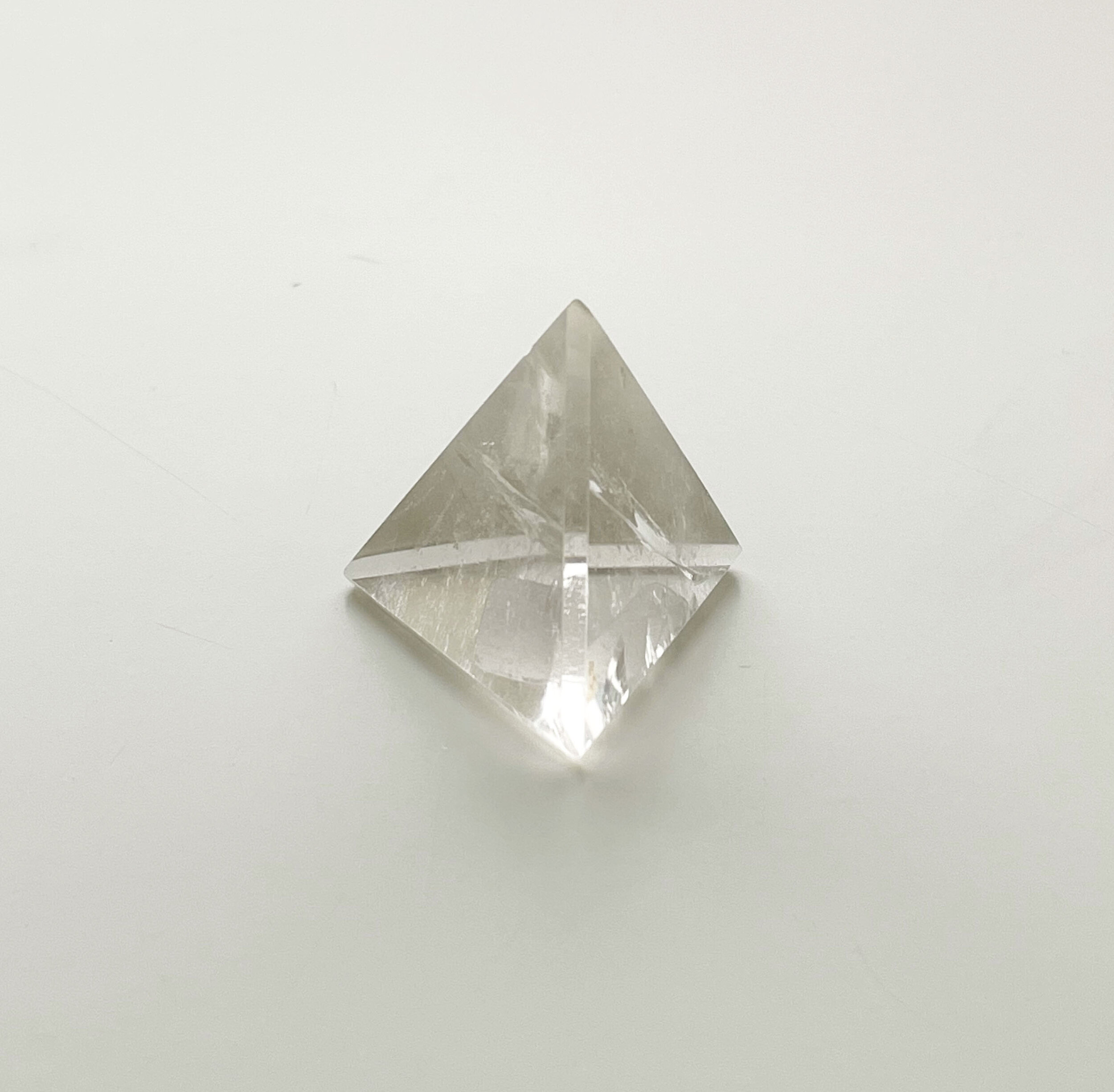 crystal quartz triangle pyramid