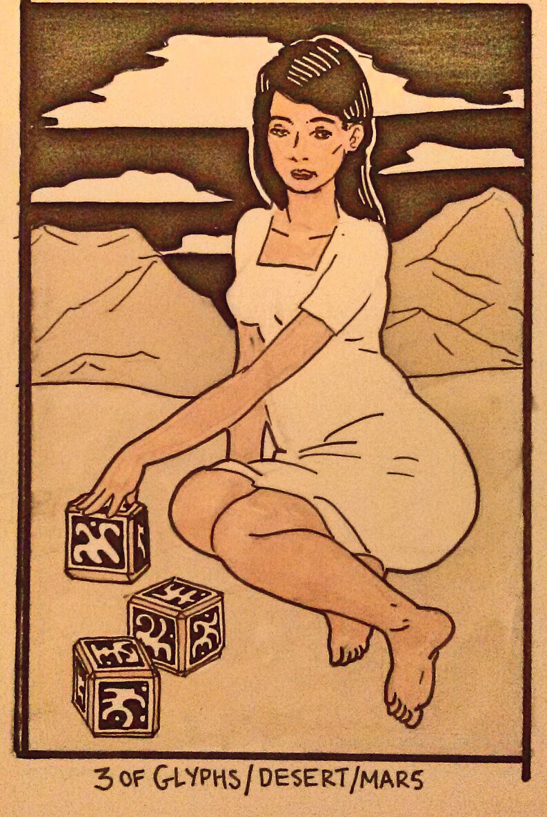 Study for 3 of Glyphs