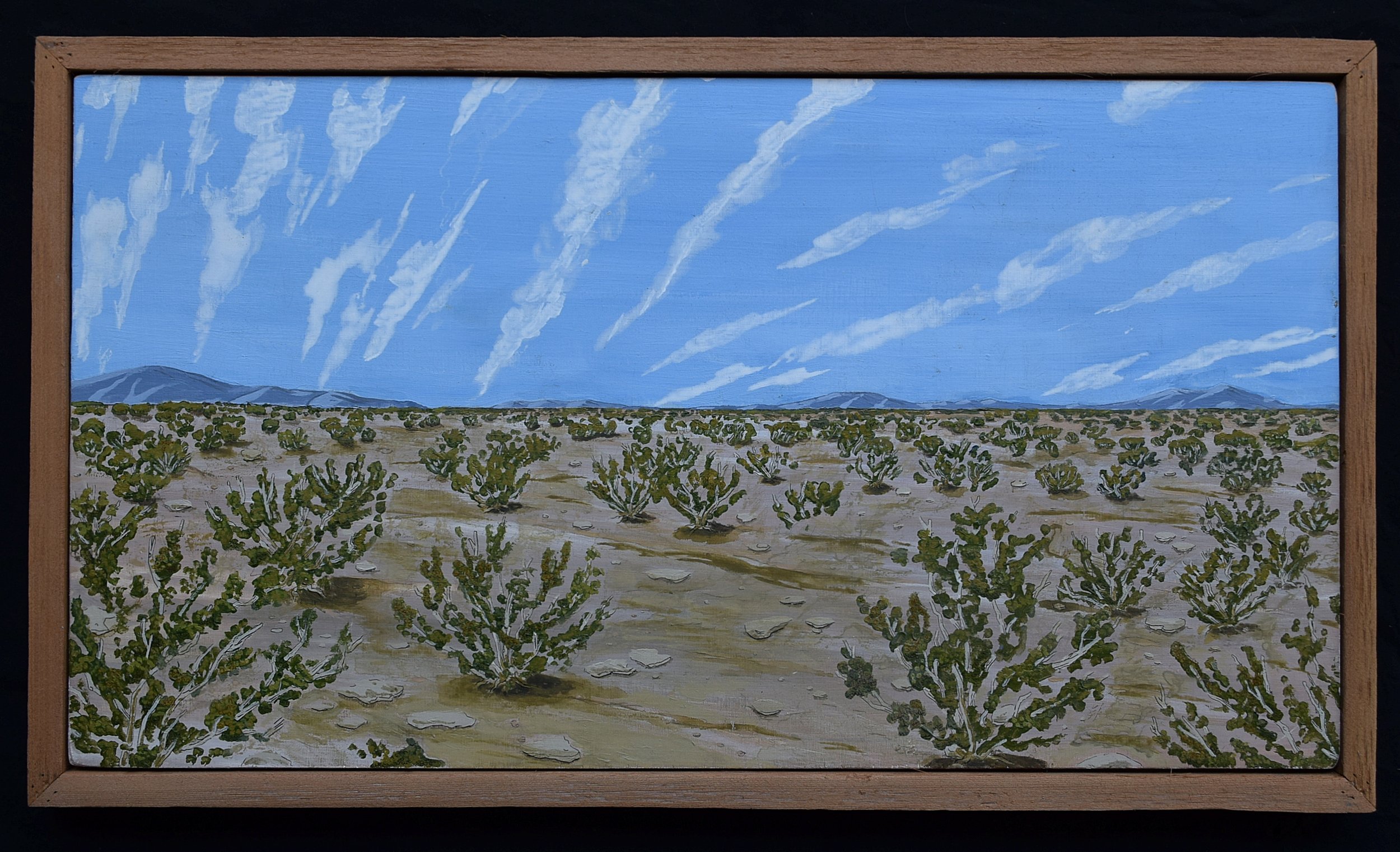 Creosote Desert. 2016. Acrylic on plywood. Sold .