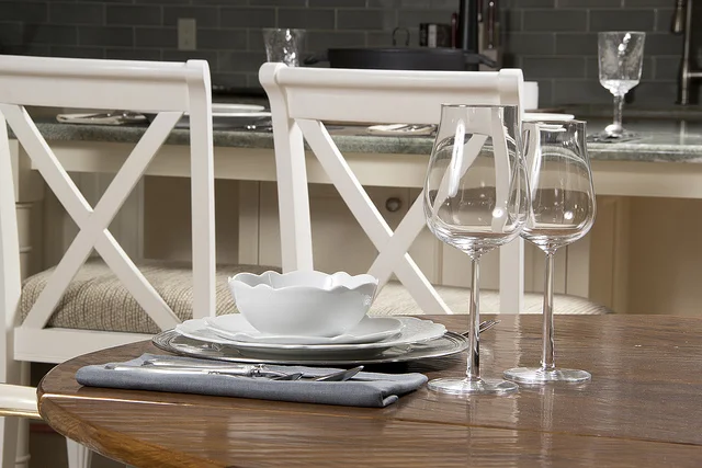 Dinnerware on the Design Home Dining Table
