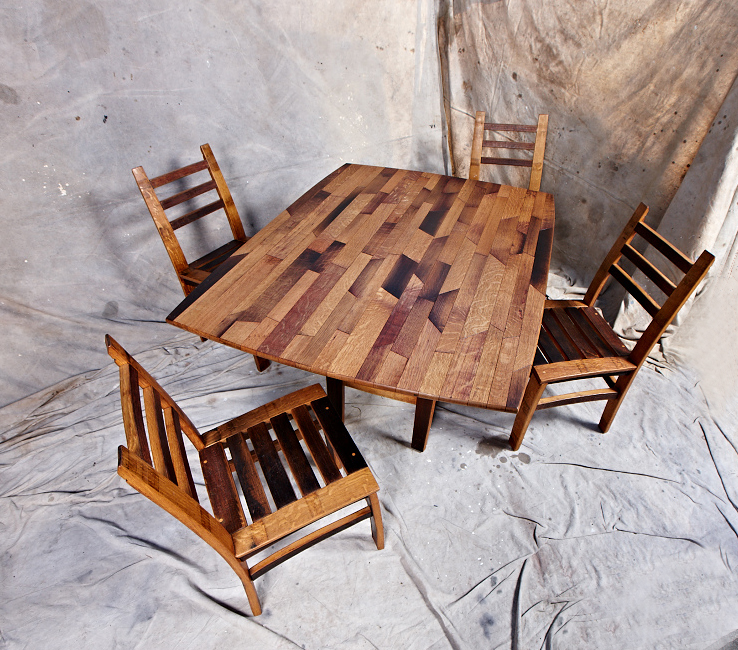 MZ3D rectangular parquet table