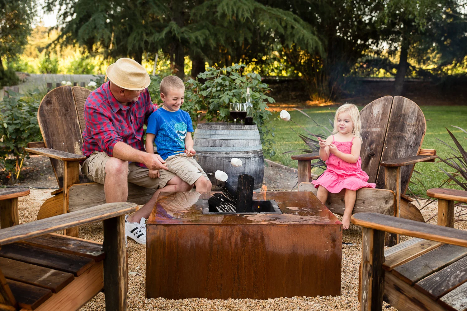 36 Corten Metal Fire Pit Wood Burning Jake Moss Designs