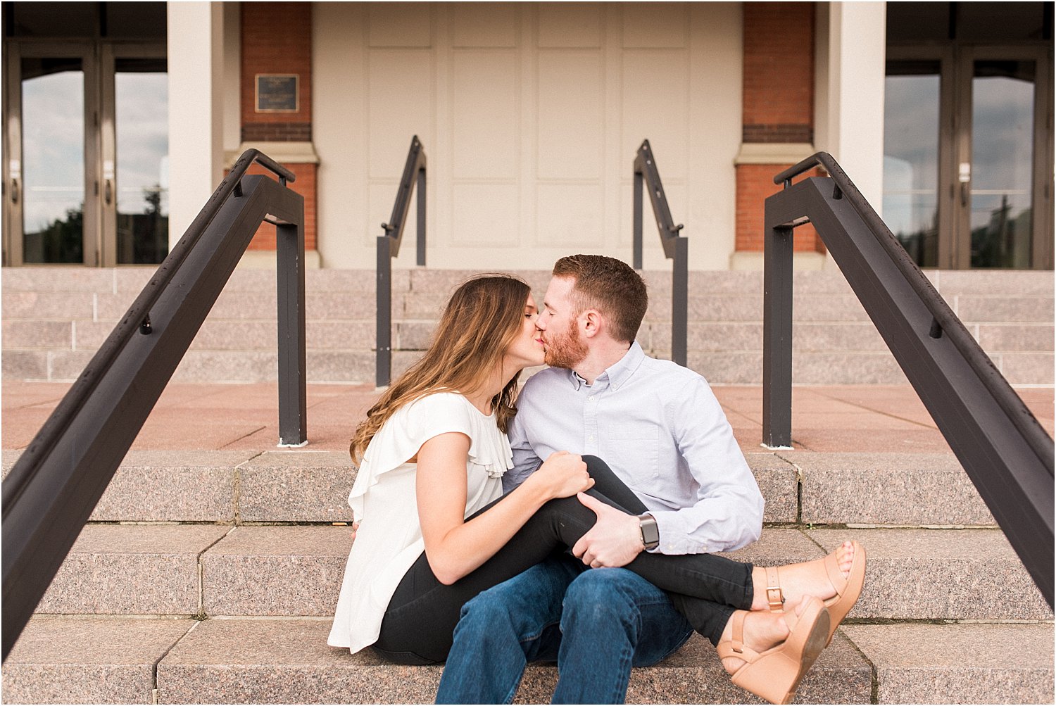 Cincinnati Roebling Bridge Engagement | Amber & Nathan | Wedding Photographer