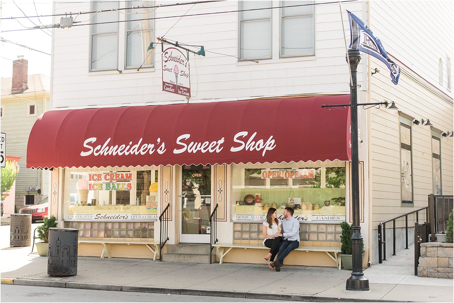Cincinnati Schneider's Sweet Shop Engagement | Amber & Nathan | Wedding Photographer