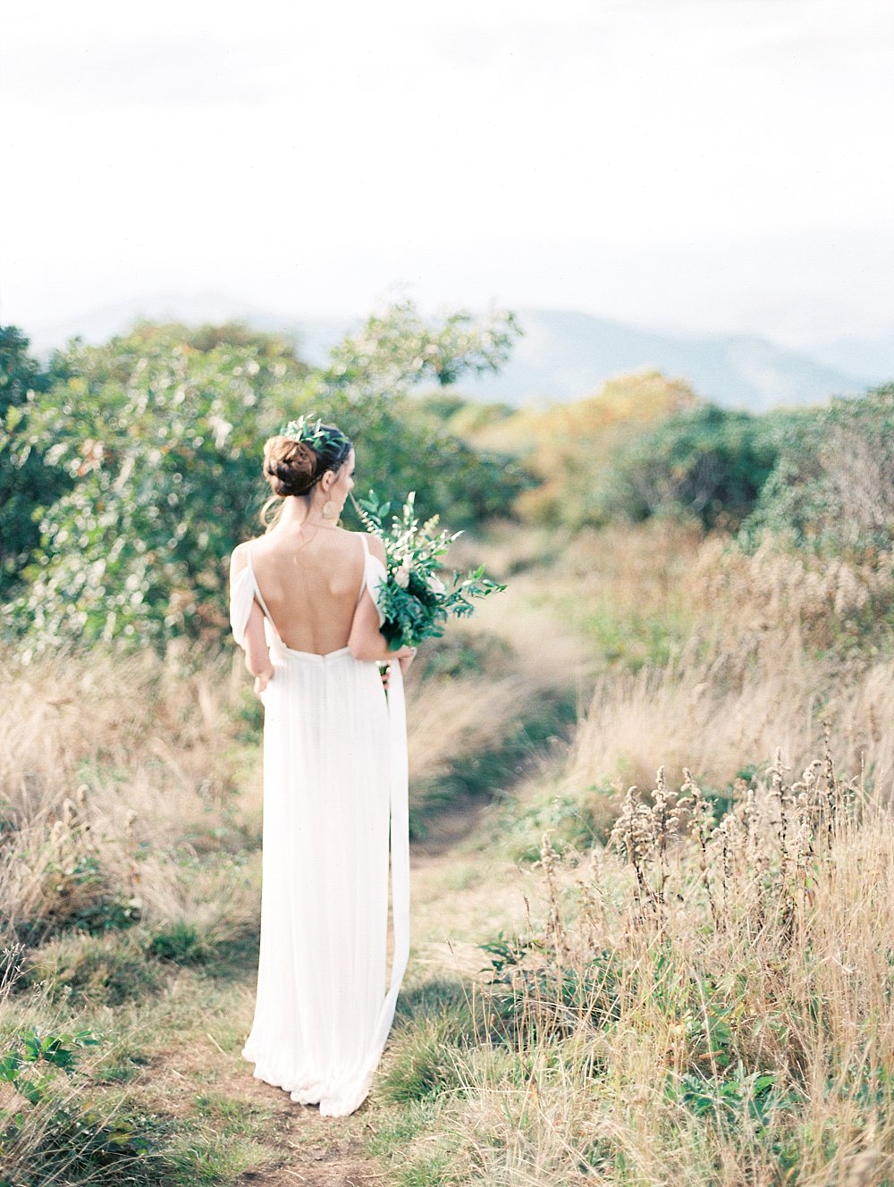 grecian goddess bridal-craggy mountains-asheville-black moutain | Asheville Wedding Photographer