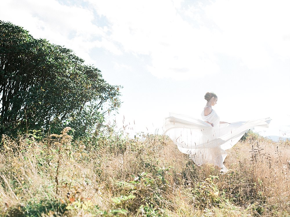 grecian goddess bridal-craggy mountains-asheville-black moutain | Asheville Wedding Photographer