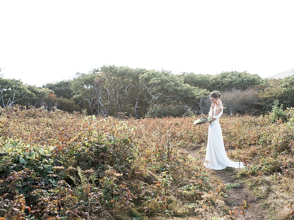 grecian goddess bridal-craggy mountains-asheville-black moutain | Asheville Wedding Photographer