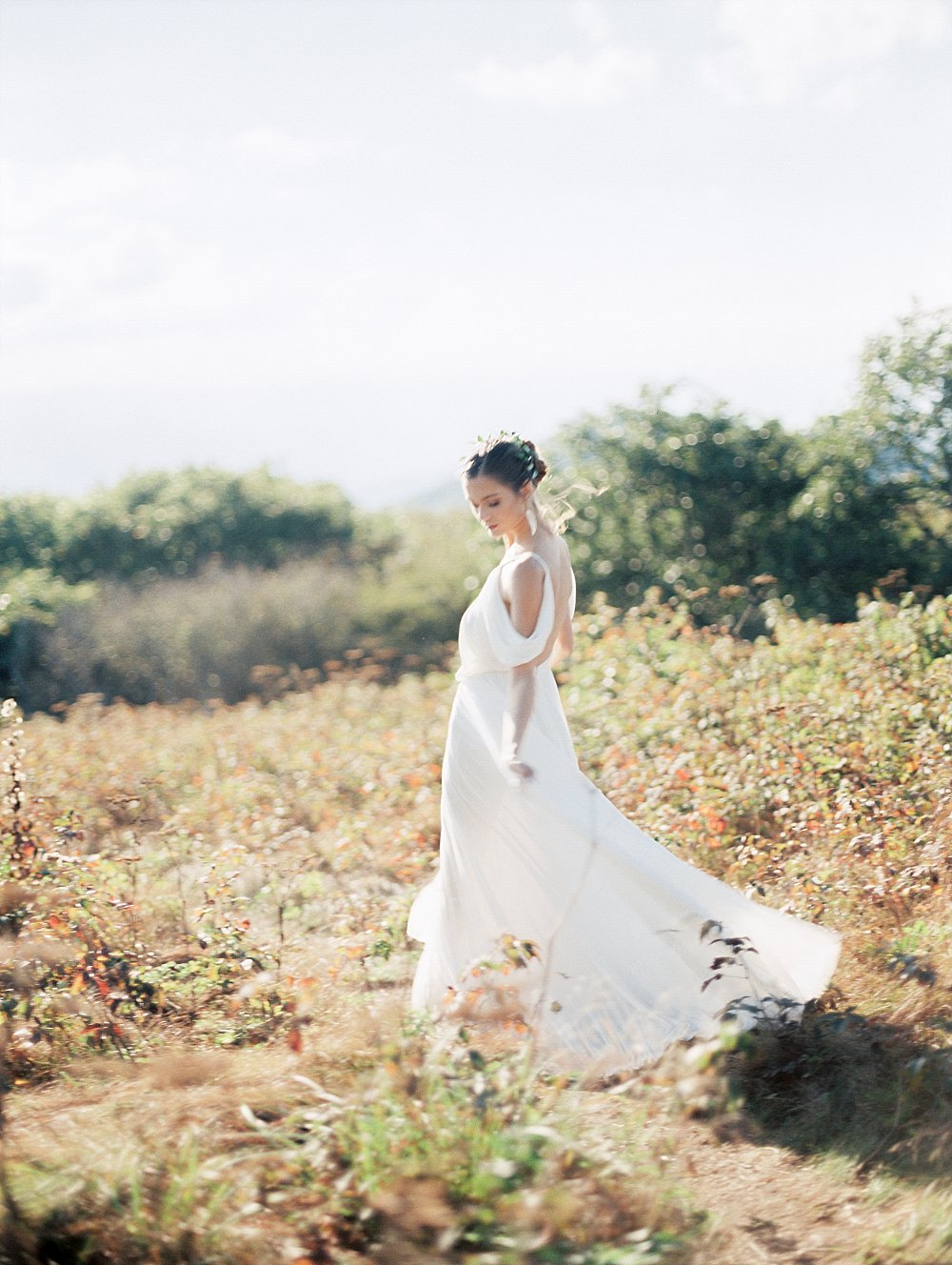 grecian goddess bridal-craggy mountains-asheville-black moutain | Asheville Wedding Photographer