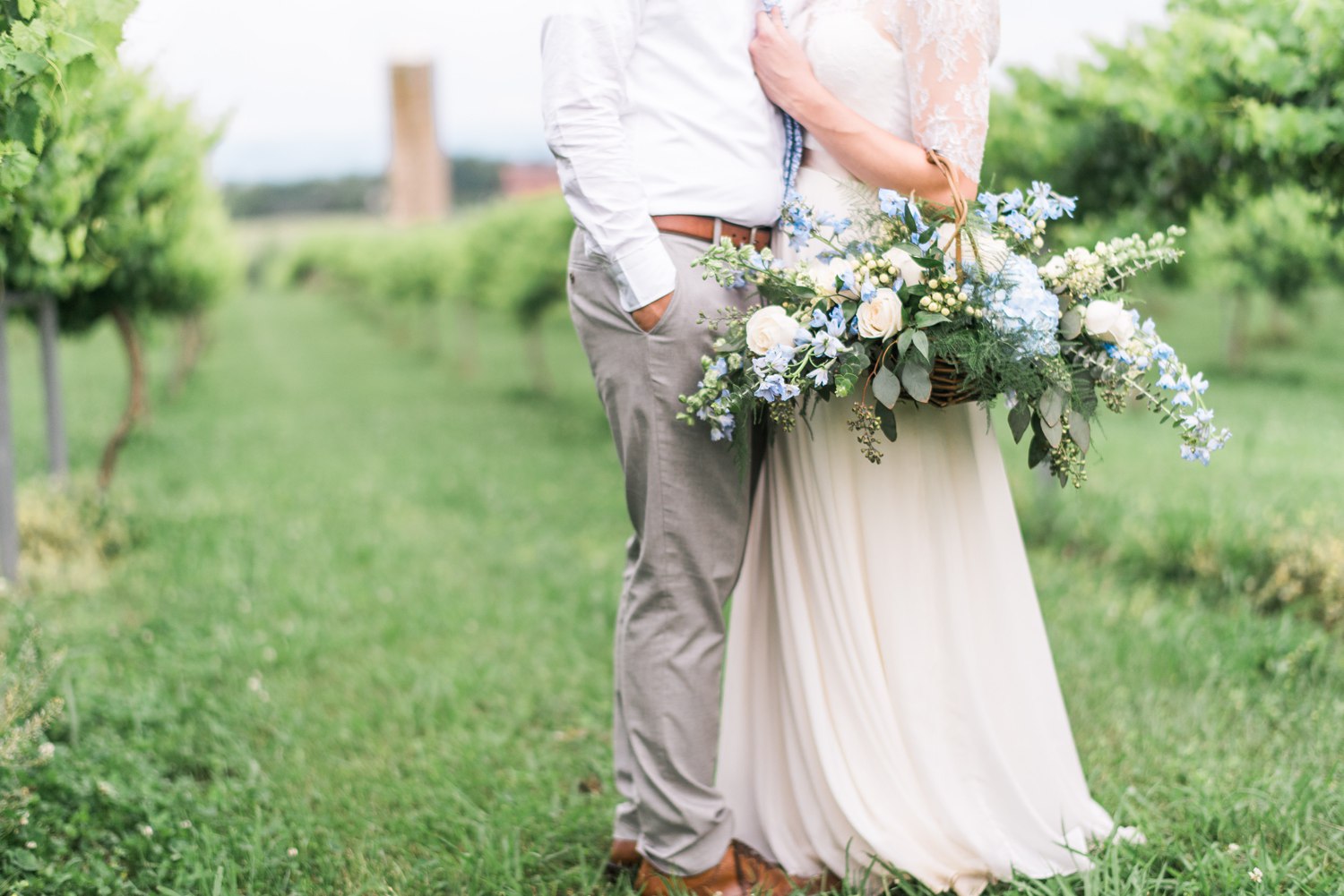 Tsali Notch Vineyard Wedding | Styled shoot | lace wedding dress | Flowy dress | portra 400 | film photography | Vineyard Wedding