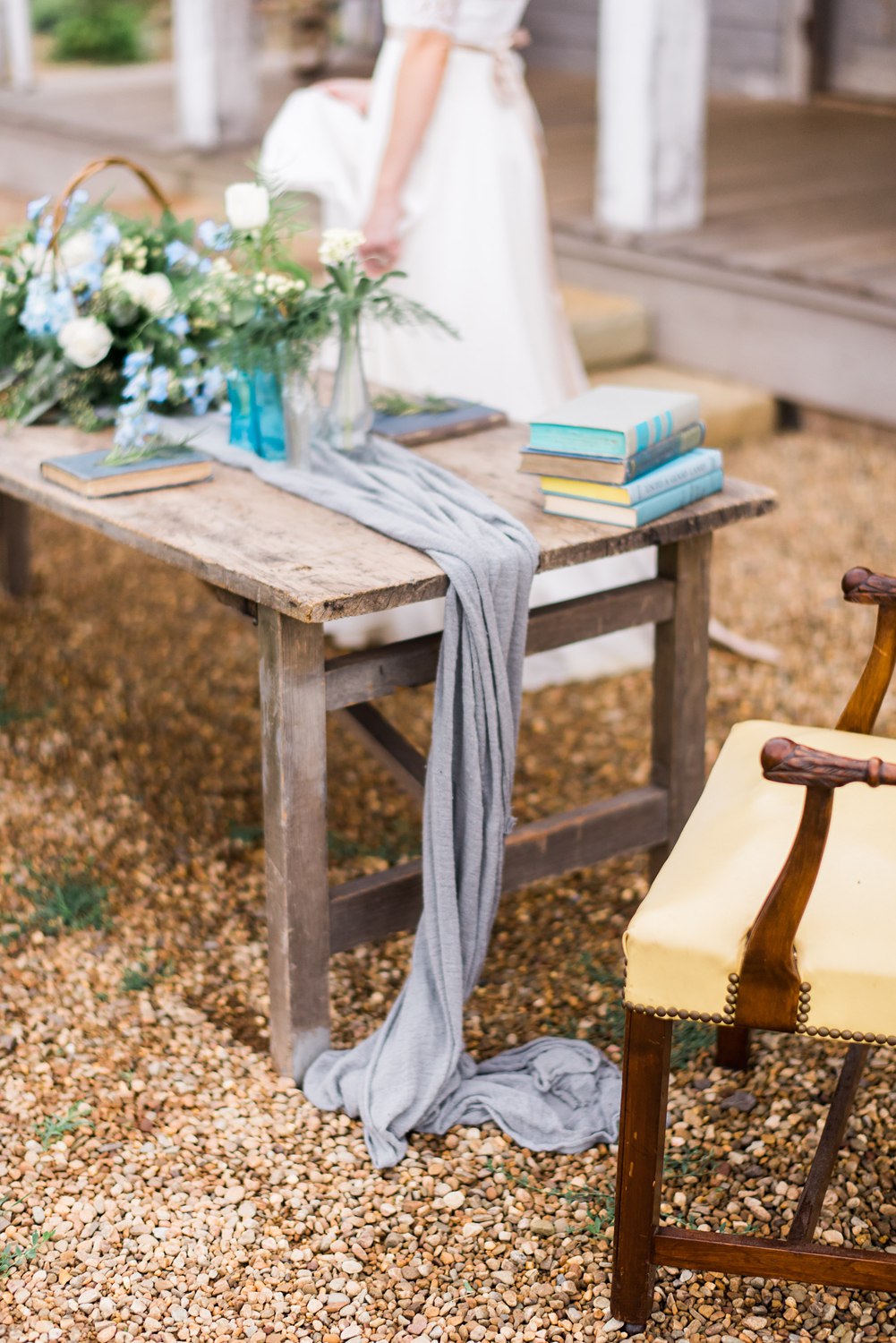 Tsali Notch Vineyard Wedding | Styled shoot | lace wedding dress | Flowy dress | portra 400 | film photography | Vineyard Wedding