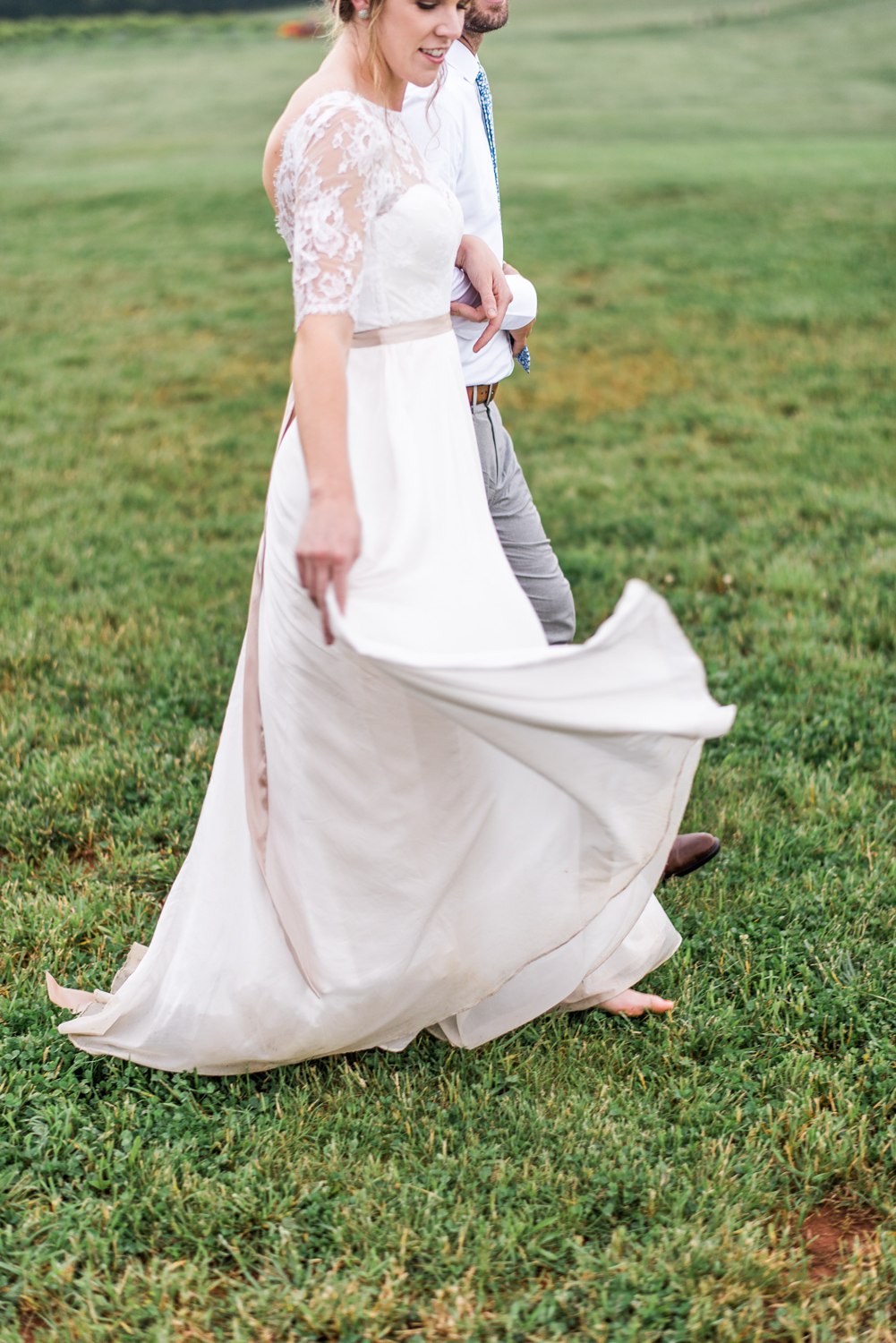 Tsali Notch Vineyard Wedding | Styled shoot | lace wedding dress | Flowy dress | portra 400 | film photography | Vineyard Wedding