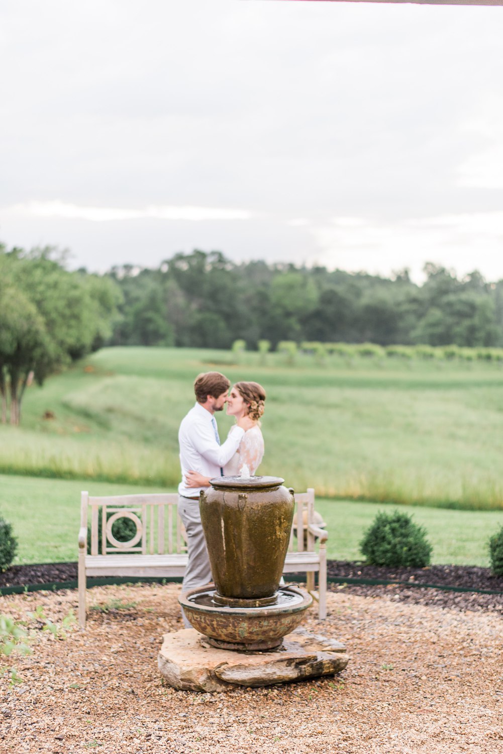 Tsali Notch Vineyard Wedding | Styled shoot | lace wedding dress | Flowy dress | portra 400 | film photography | Vineyard Wedding