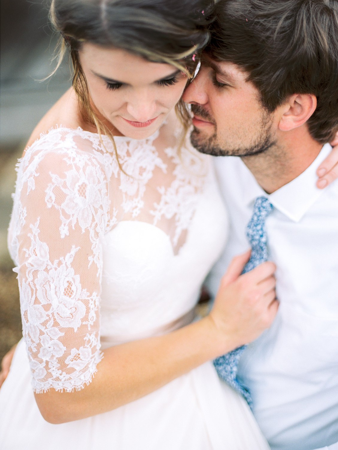 Tsali Notch Vineyard Wedding | Styled shoot | lace wedding dress | Flowy dress | portra 400 | film photography | Vineyard Wedding