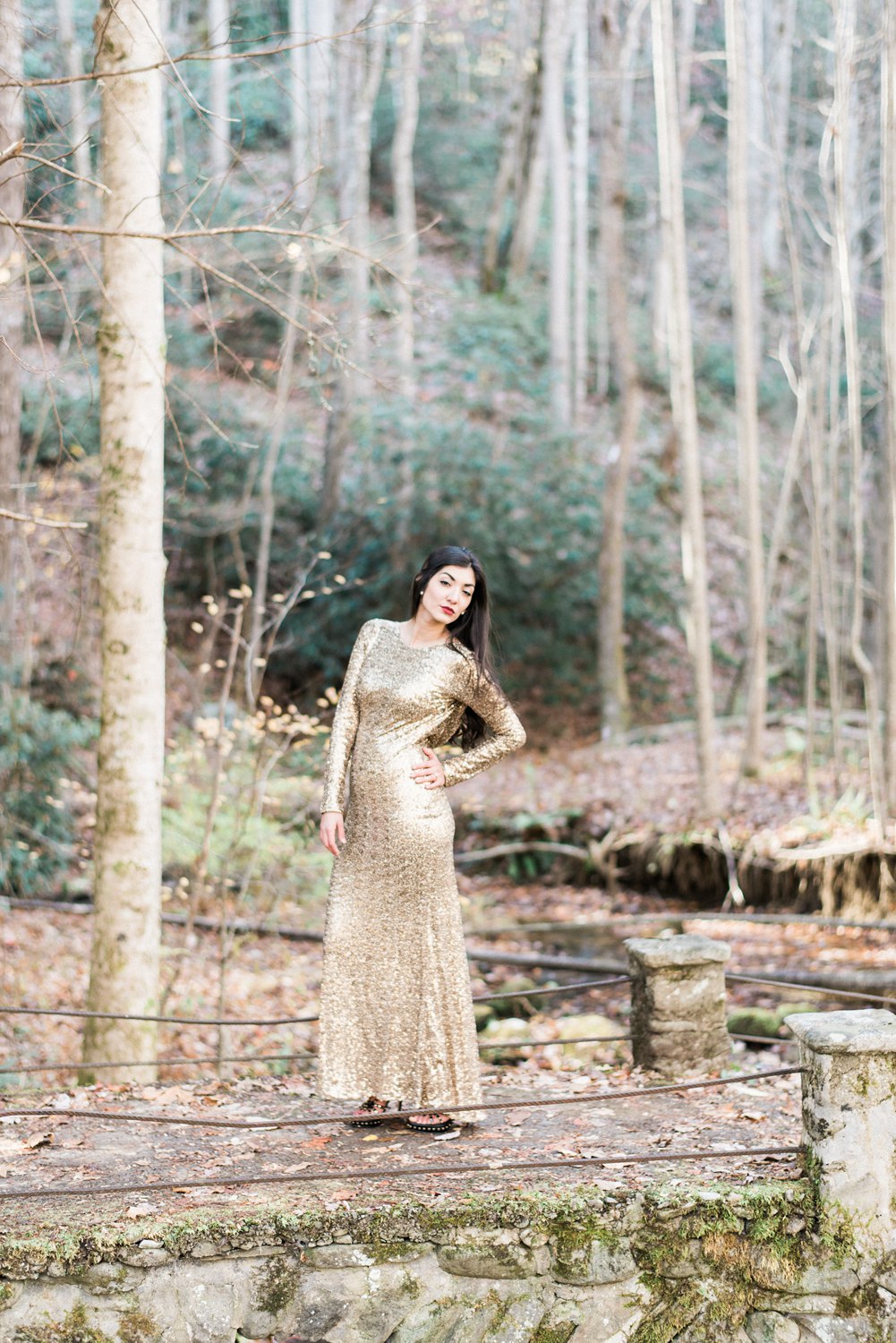 Elkmont | Spence Cabin Engagement | Stephanie & Addison