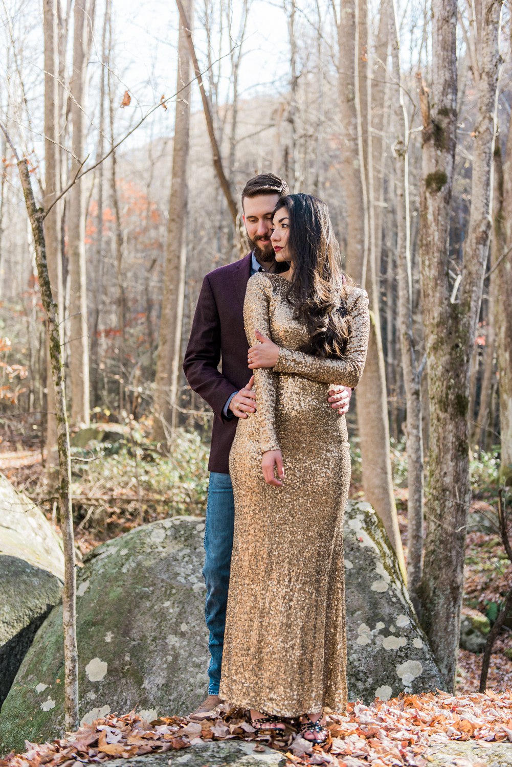 Elkmont | Spence Cabin Engagement | Stephanie & Addison