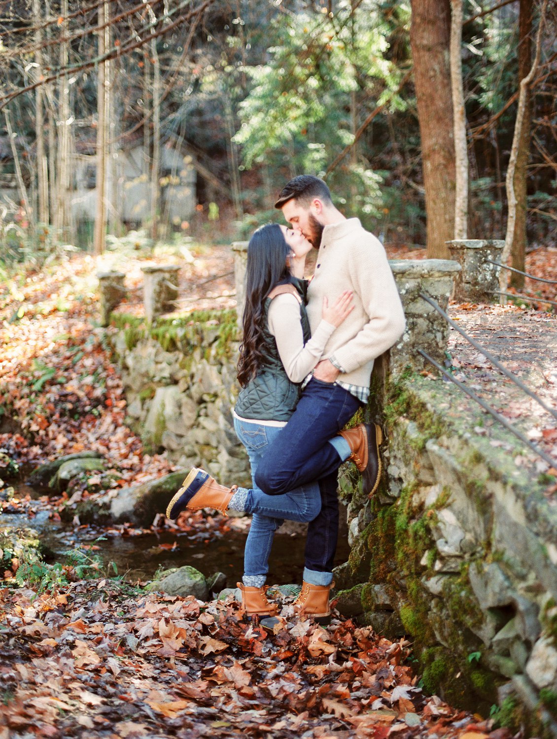 Elkmont | Spence Cabin Engagement | Stephanie & Addison