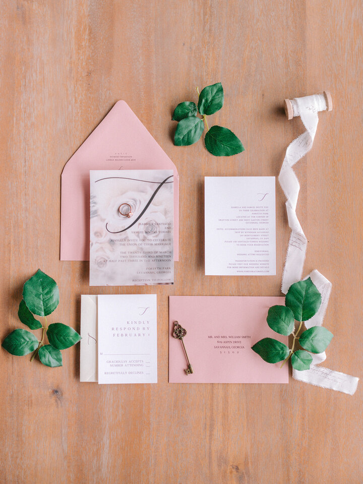 complete wedding invitation set