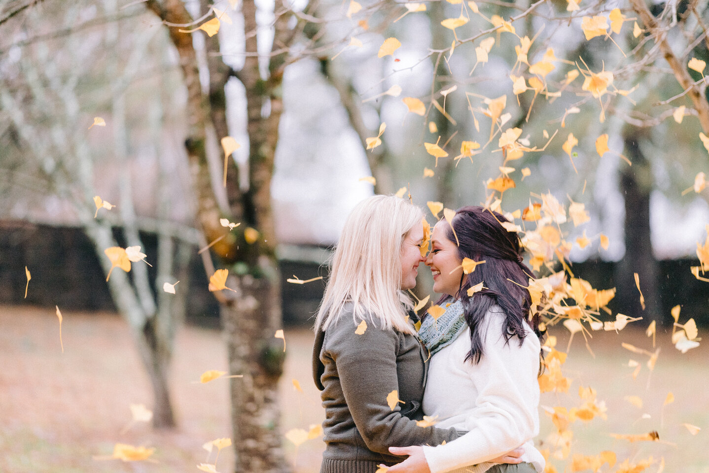 Fall Engagement Session at Knoxville Botanical Gardens