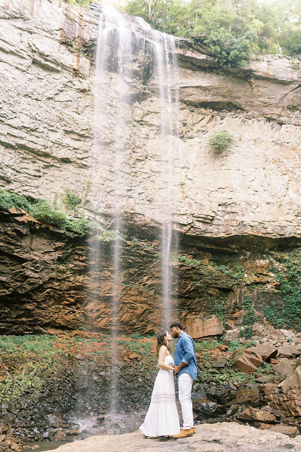 Fall Creek Falls Waterfall Engagement 