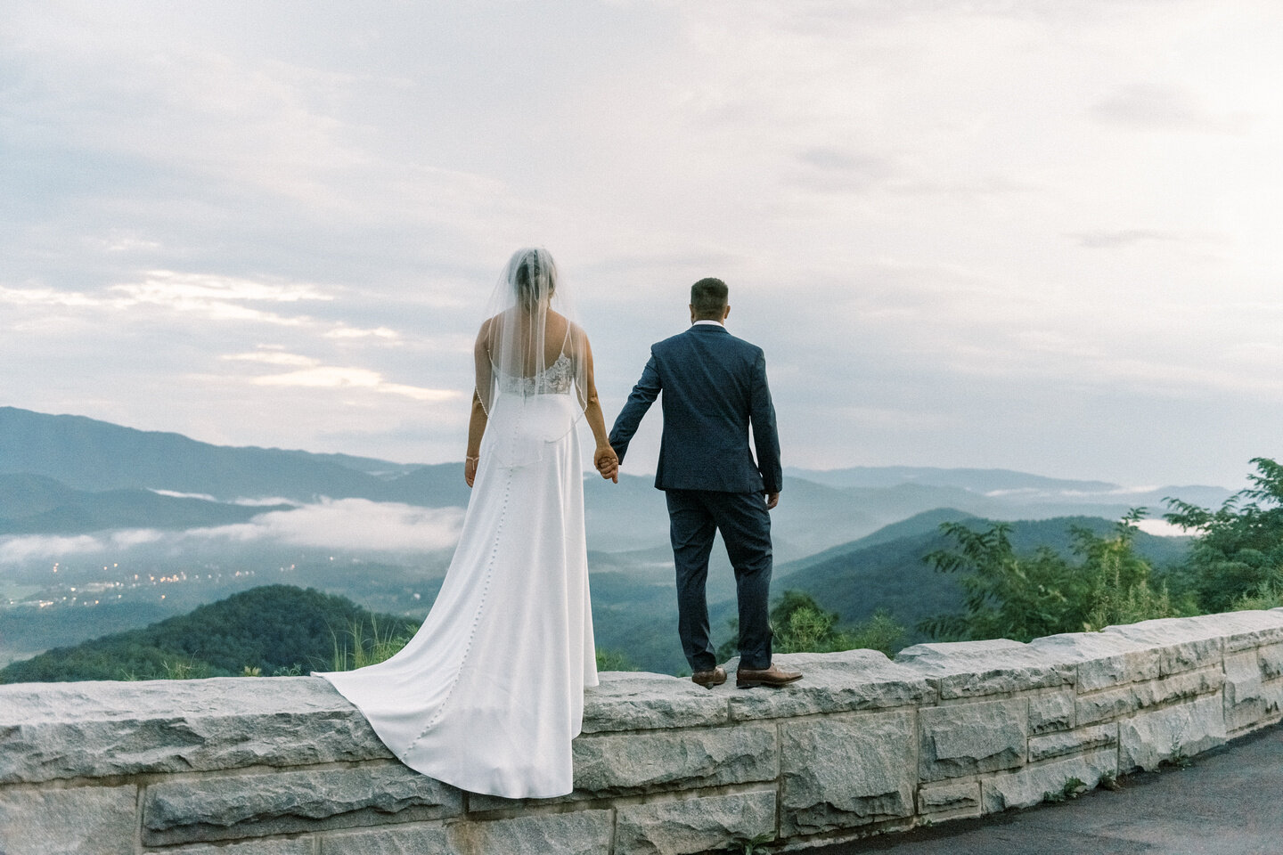 Foothills Parkway in the Great Smoky Mountains Elopement and Wedding Photographer