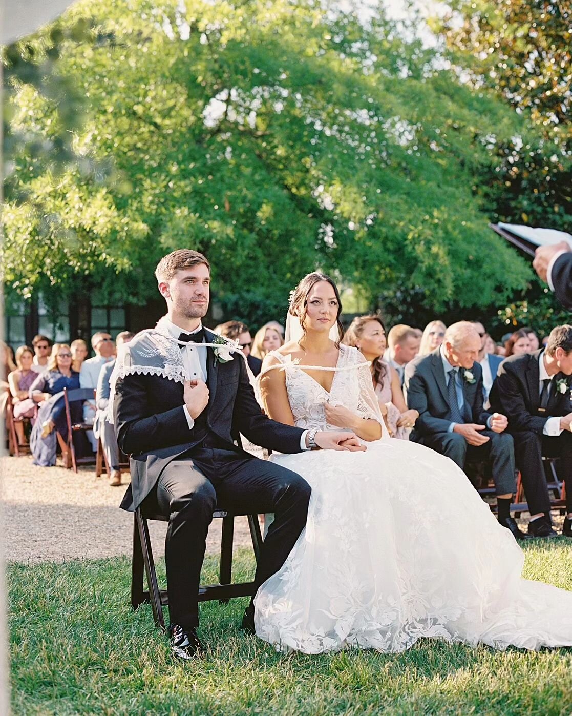 Caught in a sweet moment, all wrapped up in tradition and love

Venue: @chateau_selah
Catering and Bartending: @divinecateringkpt
Floral: @flowersbytammyweddings
Videographer: @filmsbyjulieandchris
DJ: @thedjcrane
Hair: @echoparry
Makeup: @aesthetics