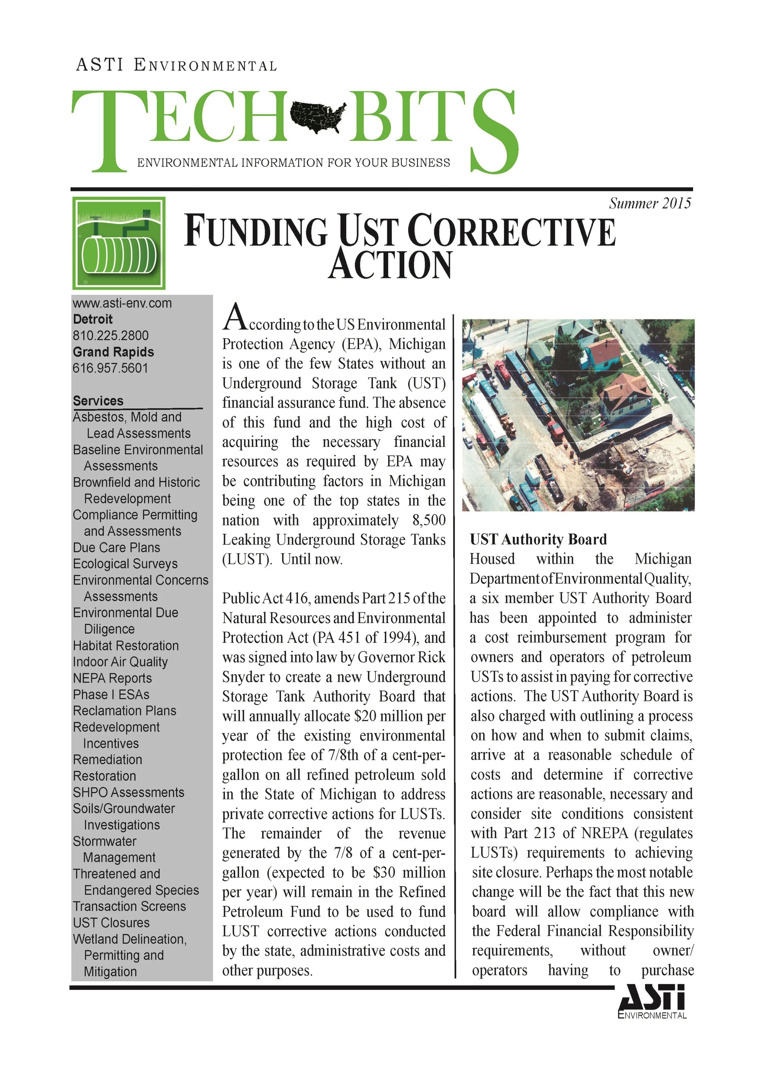 FUNDING UST CORRECTIVE ACTION