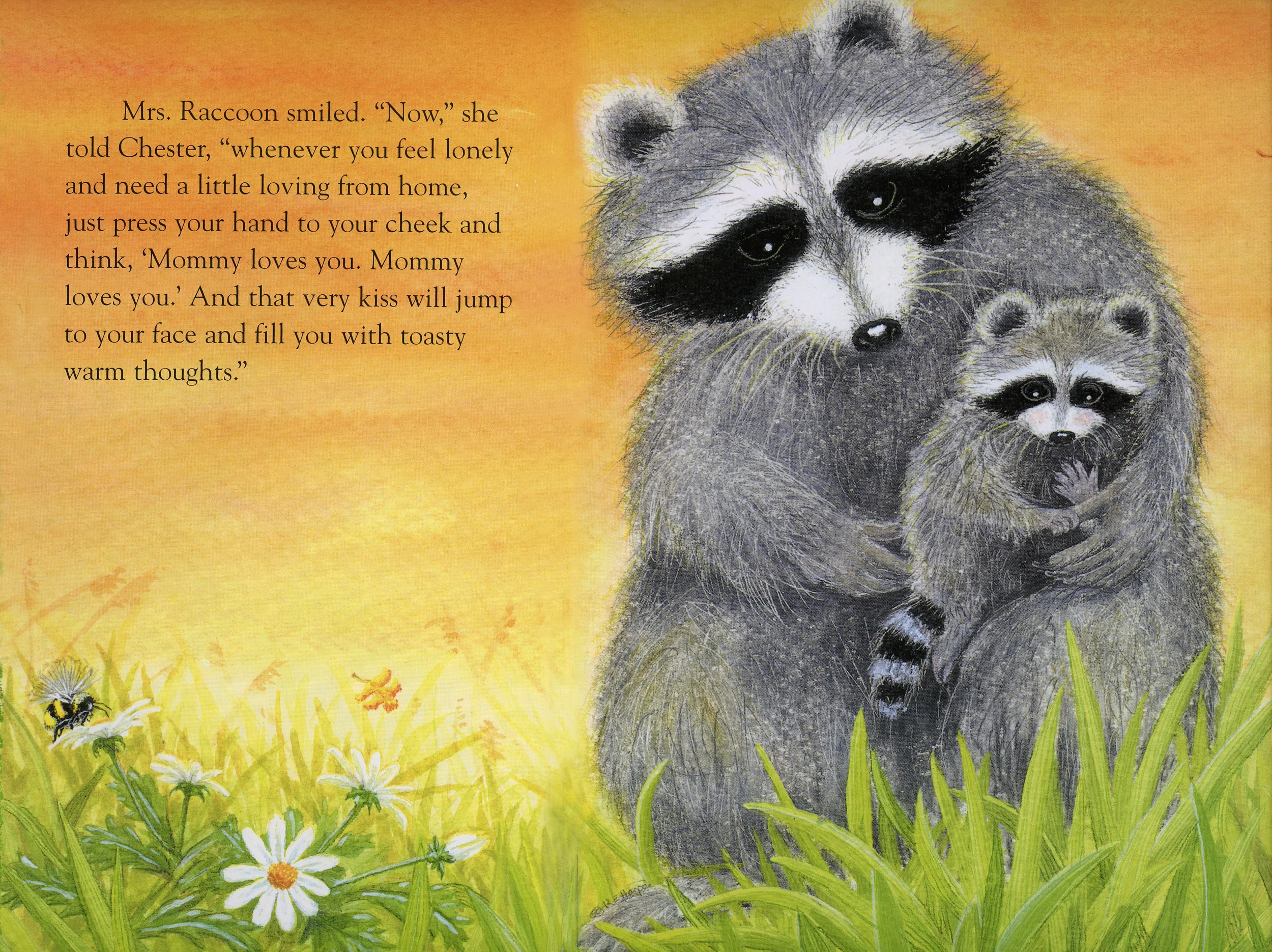 Kissing Hand Coloring Page