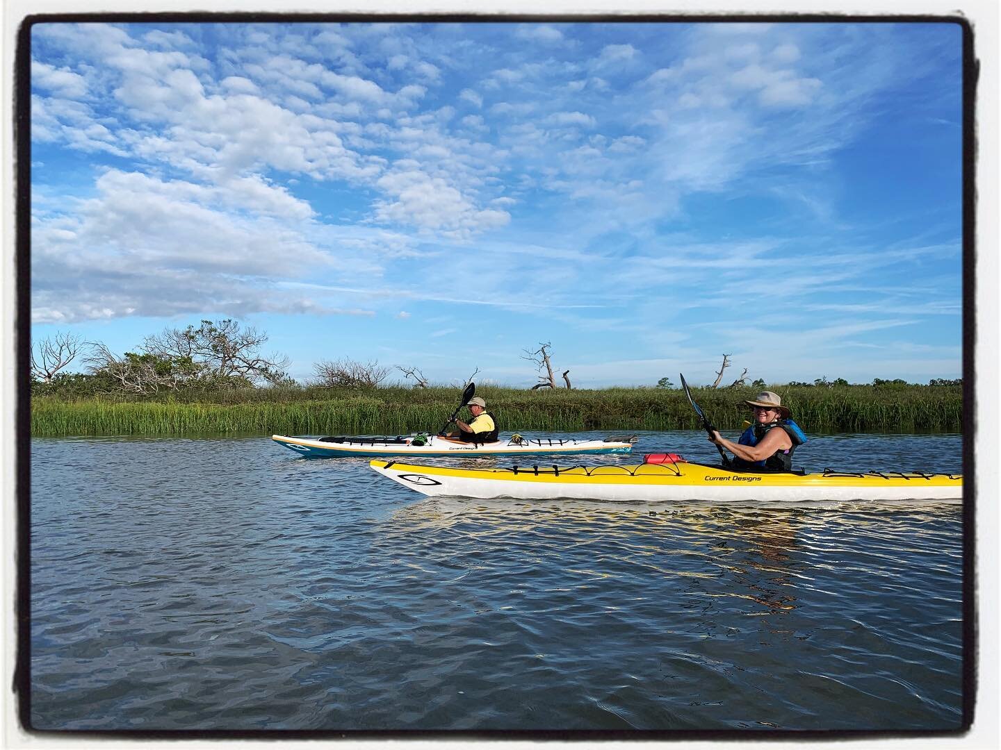 Today&rsquo;s  trip to the Island, where the social distancing is real.
#kayak #paddle #savannah #tybeeiisland #georgiacoast #cdkayak