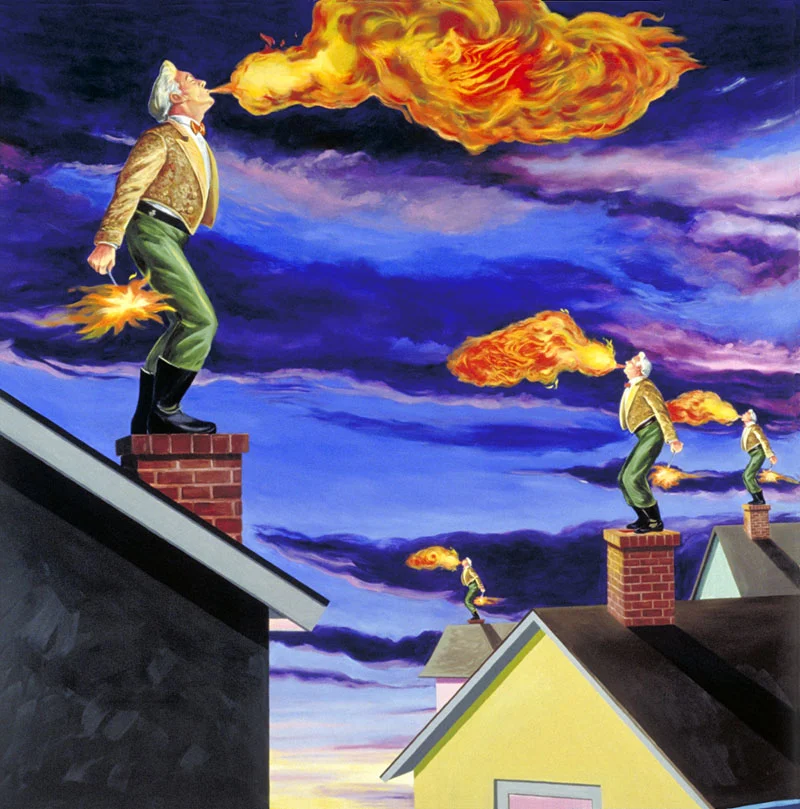 "Housewarming" oil on canvas 48" x 48" - SOLD