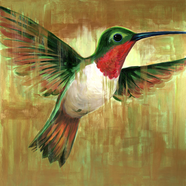 "Ruby-throated Hummingbird" 