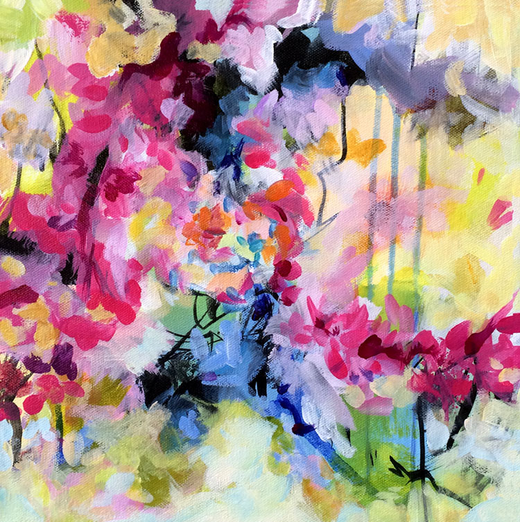 "Cascade" - 12" x 12" - SOLD