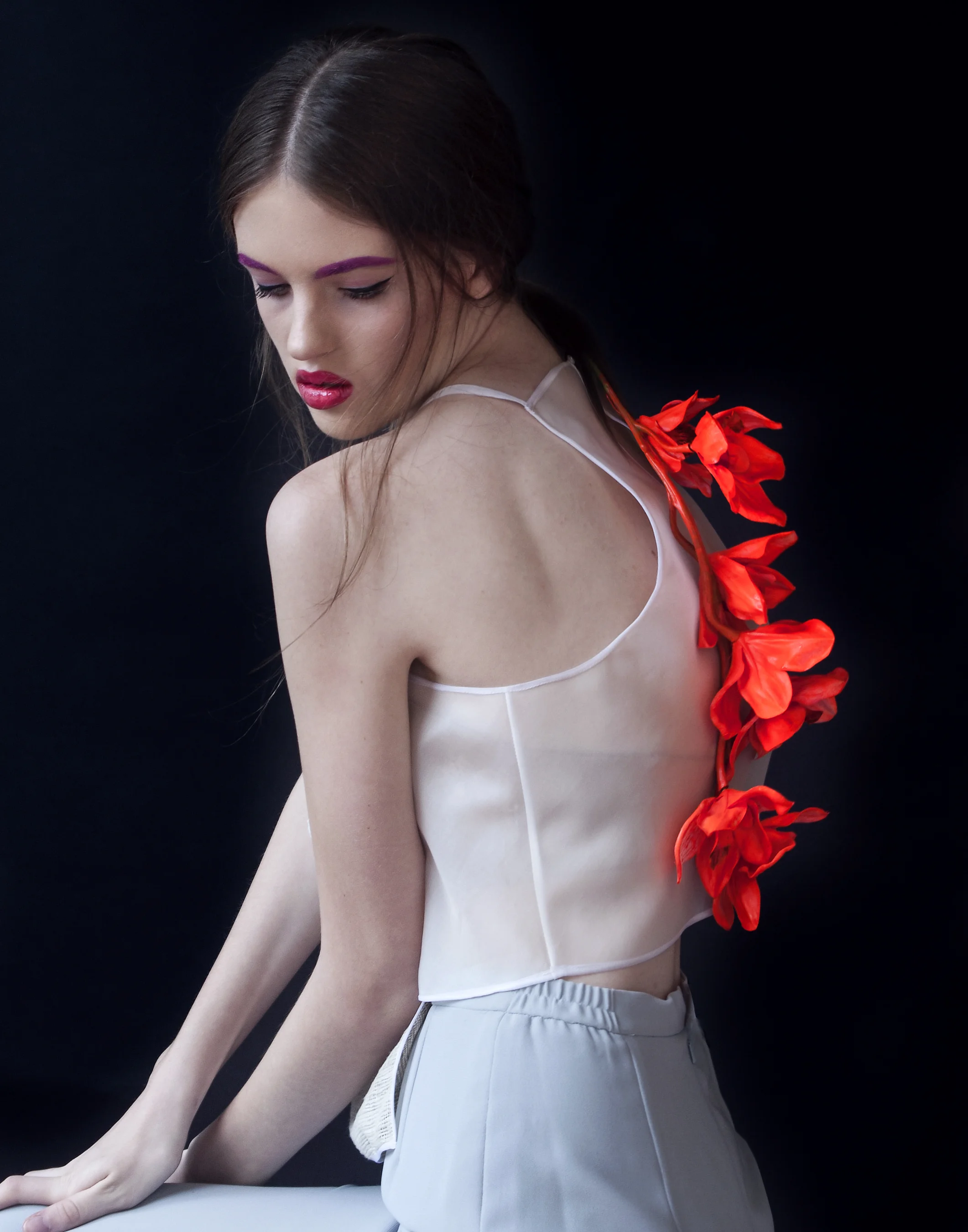  Top by Susannah Ashkenas  Model: Nikita Jansen  Photographer: Aaron Bernstein  MUA: Katherine Taylor 