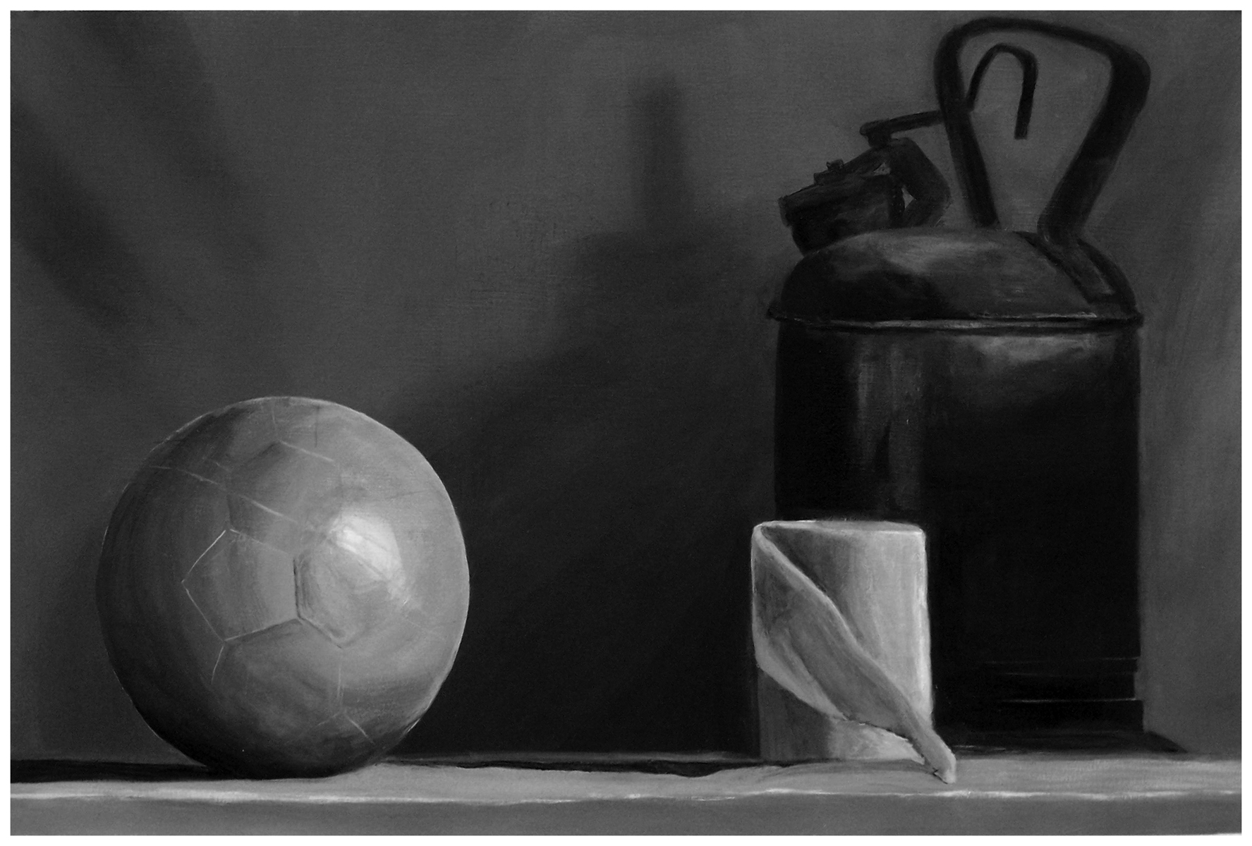 Student Work. Beginning Painting. Acrylic on Paper.
