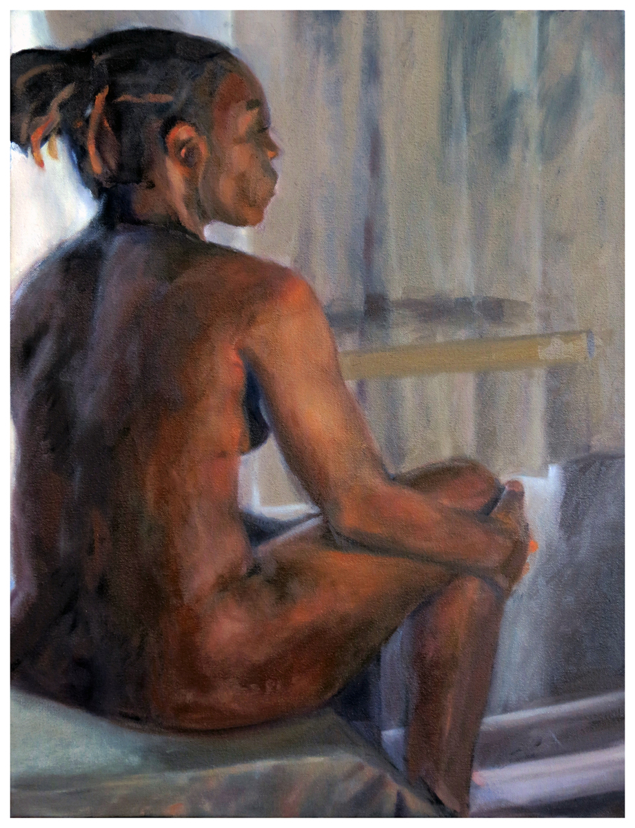 Student Work. Intermediate Painting - The Figure. Oil on Canvas.