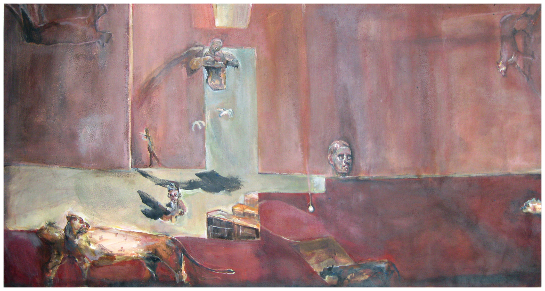 Student Work. Studio Painting. Oil on Paper.