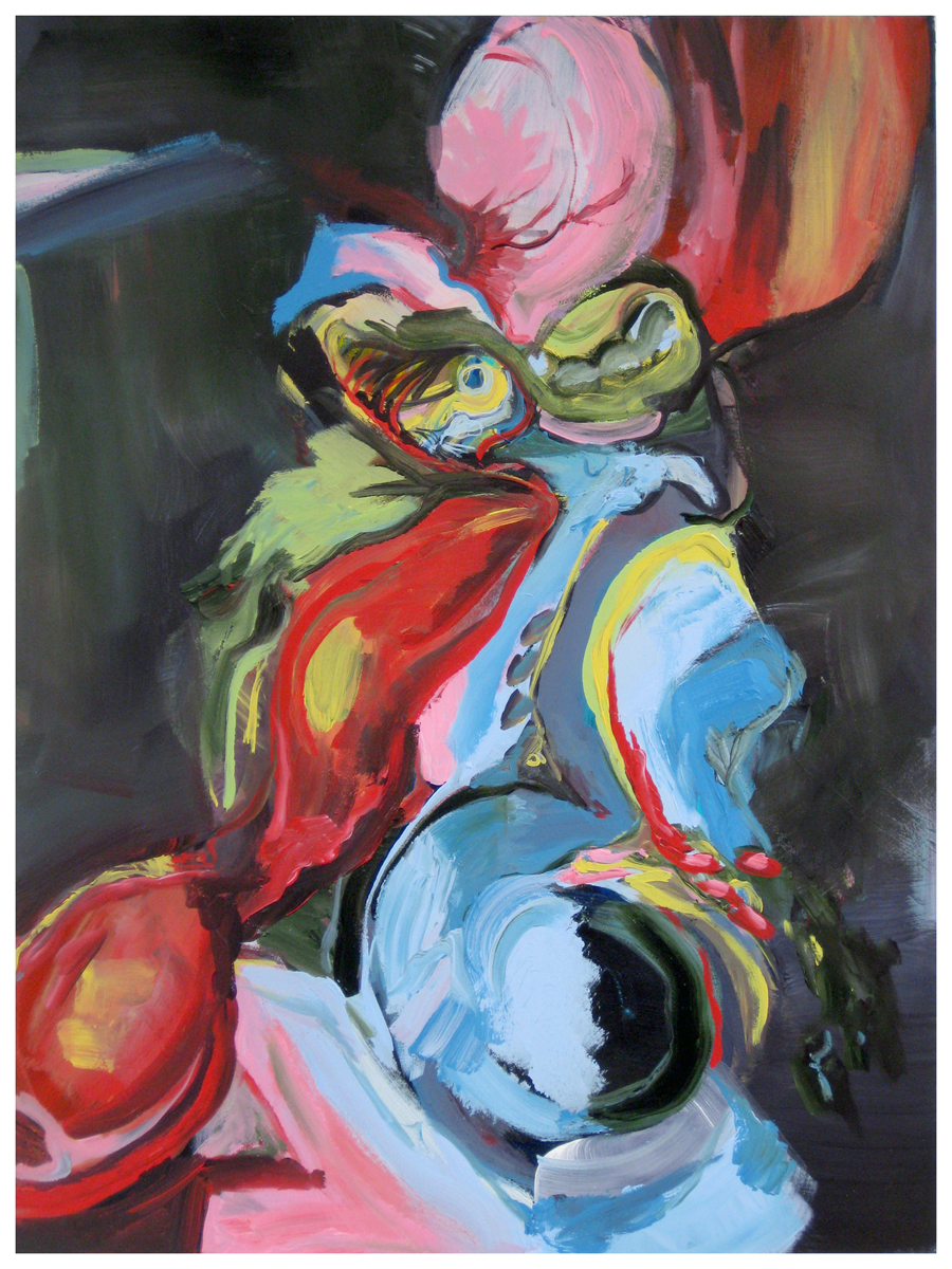 Student Work. Advanced Painting. Oil and Acrylic on Paper.