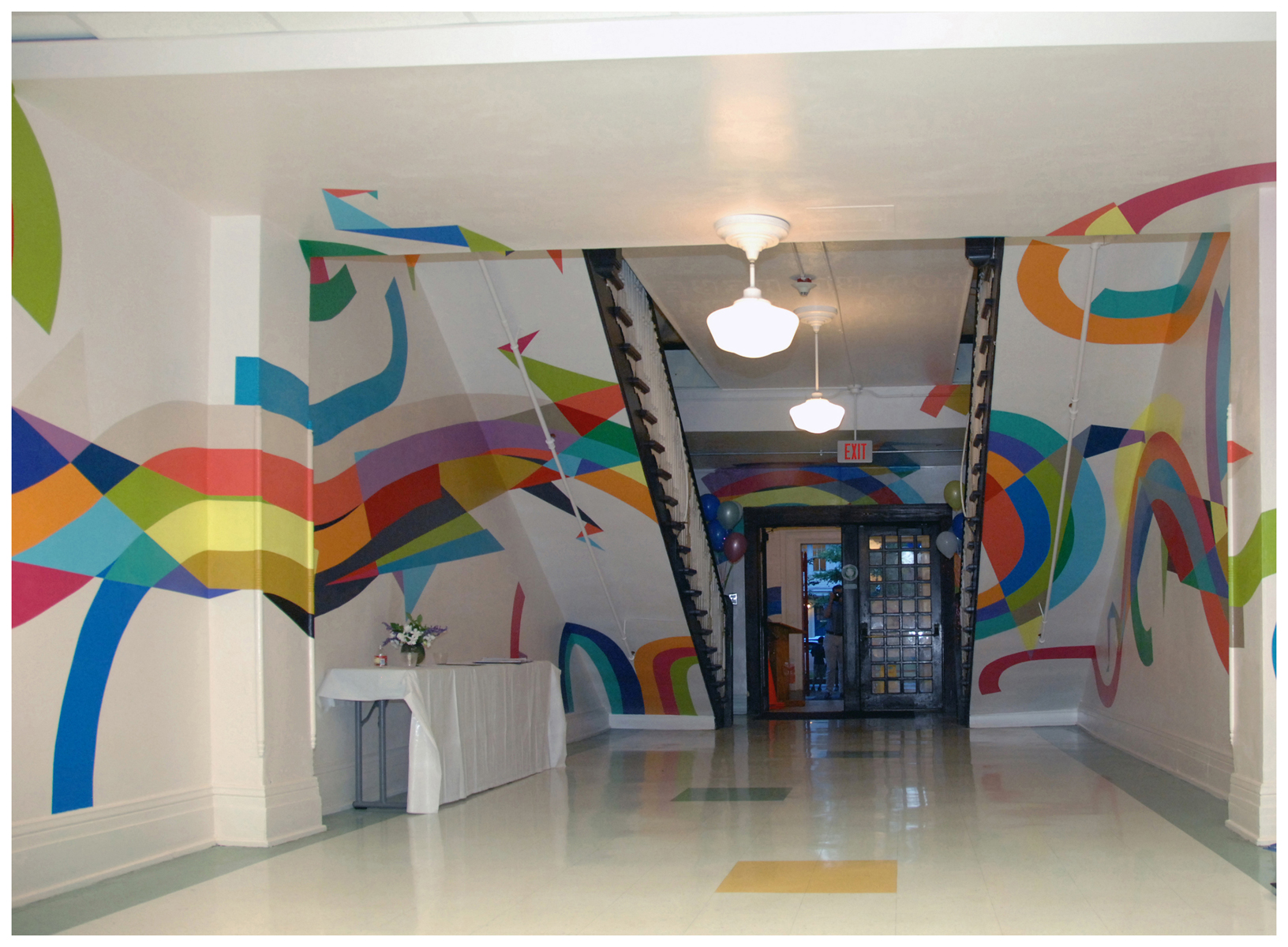 Student Work. Mural Painting. Acrylic on Plaster and Masonry.