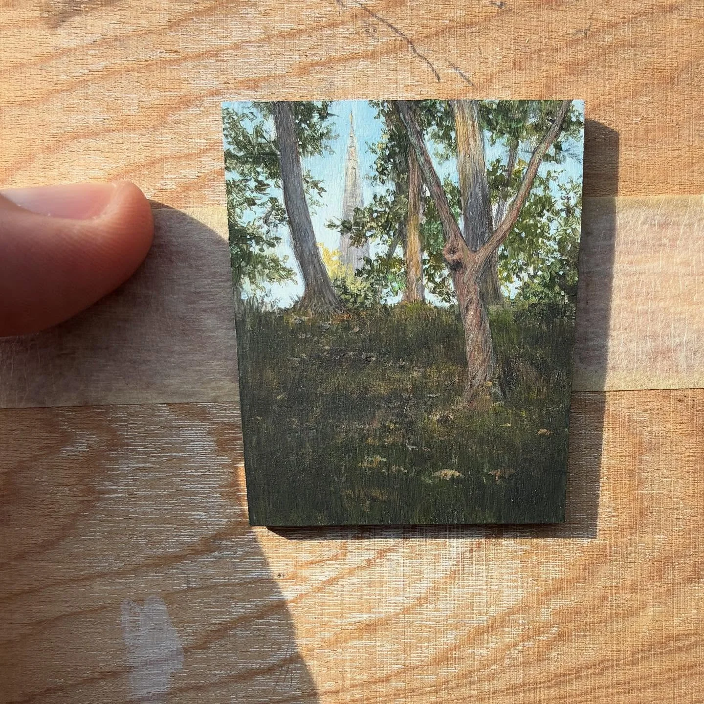 Today&rsquo;s plein air piece so far. #pleinair #mariemontpaintout