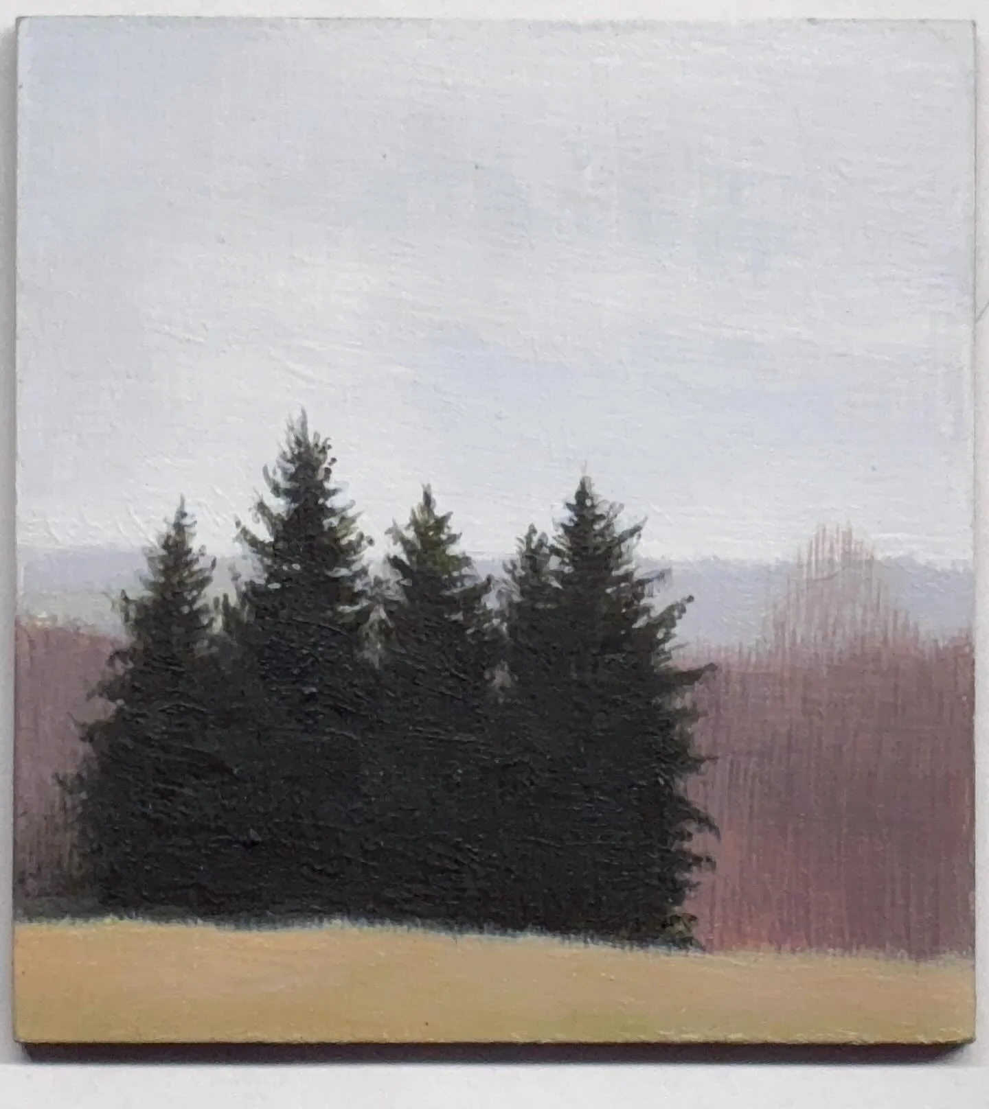 I think I like this as color swatches. Two hours en plein air. French Park.