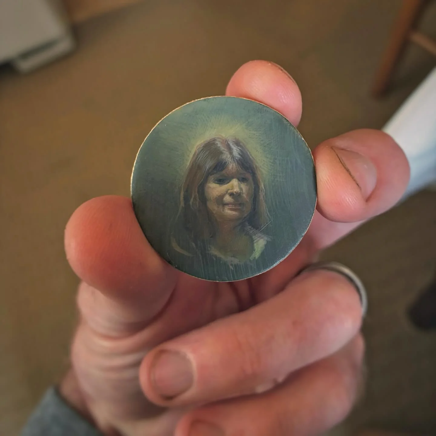 A hazard of painting miniatures is that they can be quite easy to misplace. A benefit of painting miniatures is that it&rsquo;s kind of nice when you find one on top of a kitchen cabinet when you&rsquo;re dusting.

This little one of @nglmclain would