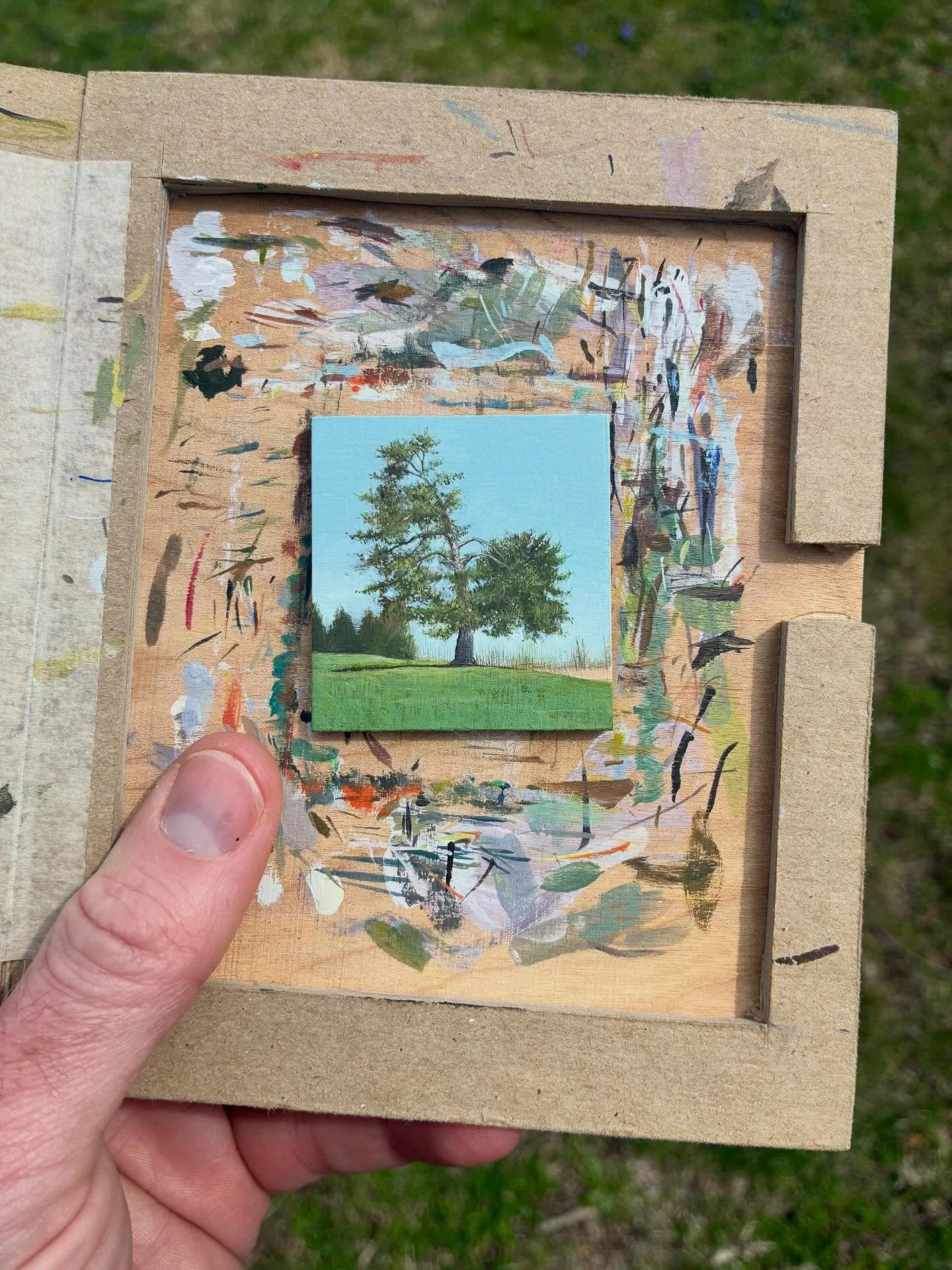 Today&rsquo;s painting of nature&hellip; a few things left to resolve.