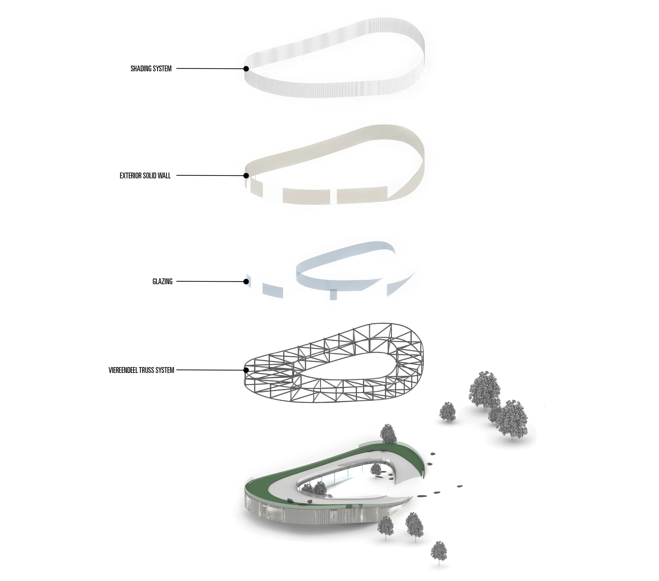 exploded axonometric view