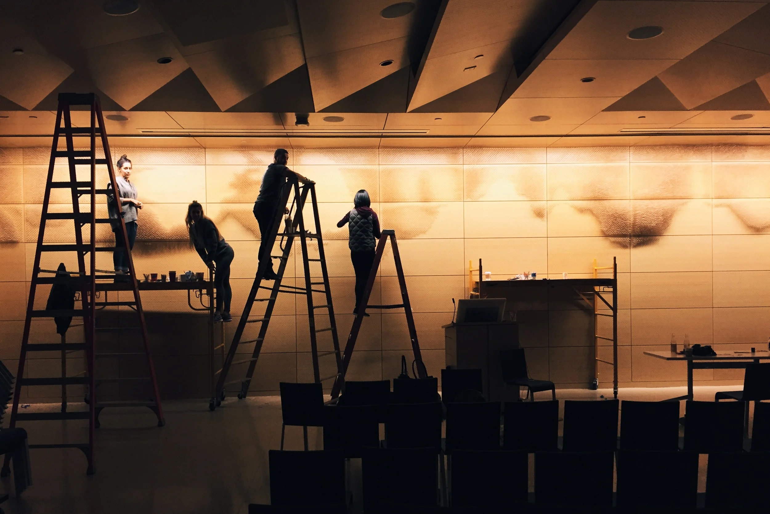 during the installarion