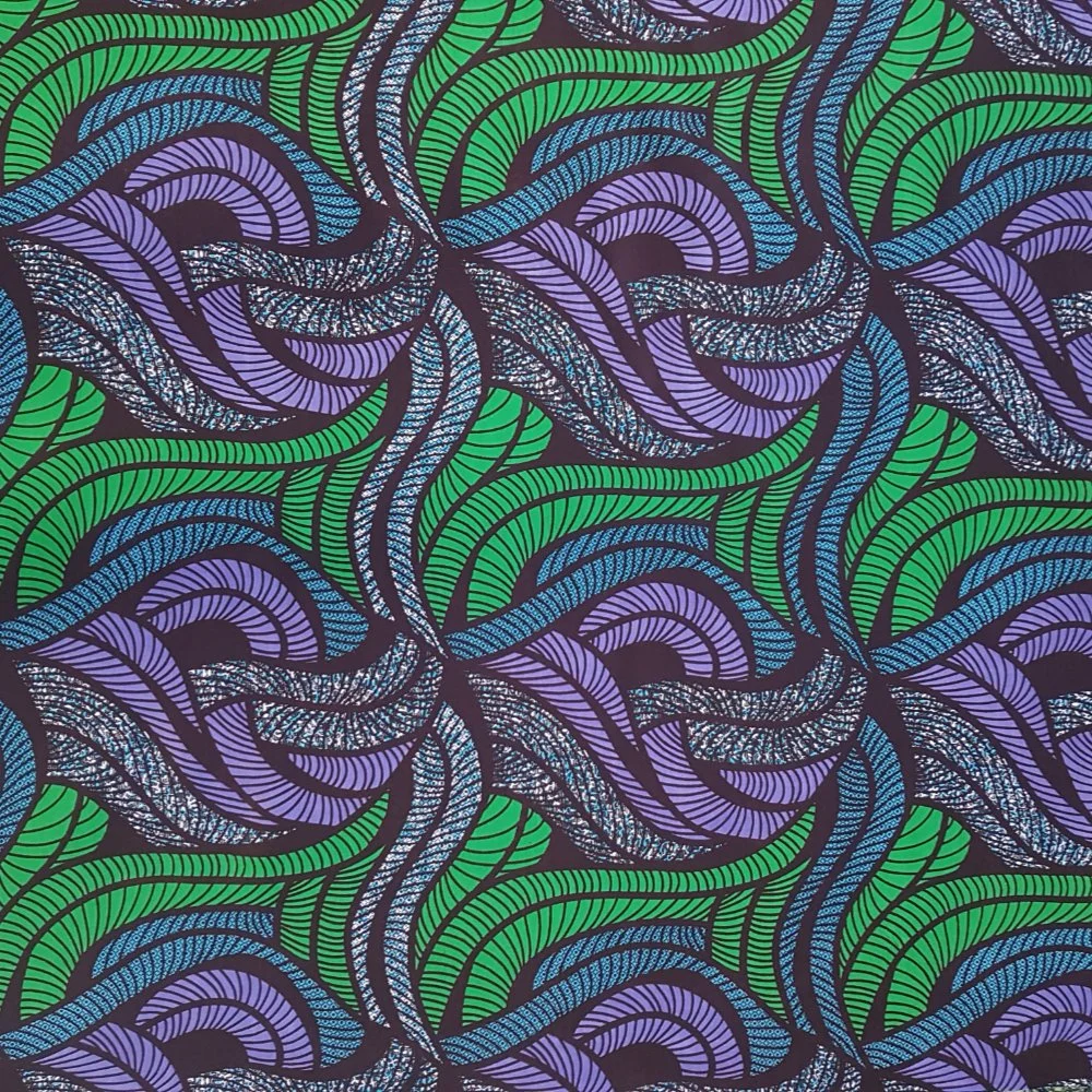 Purple Turquoise and Green